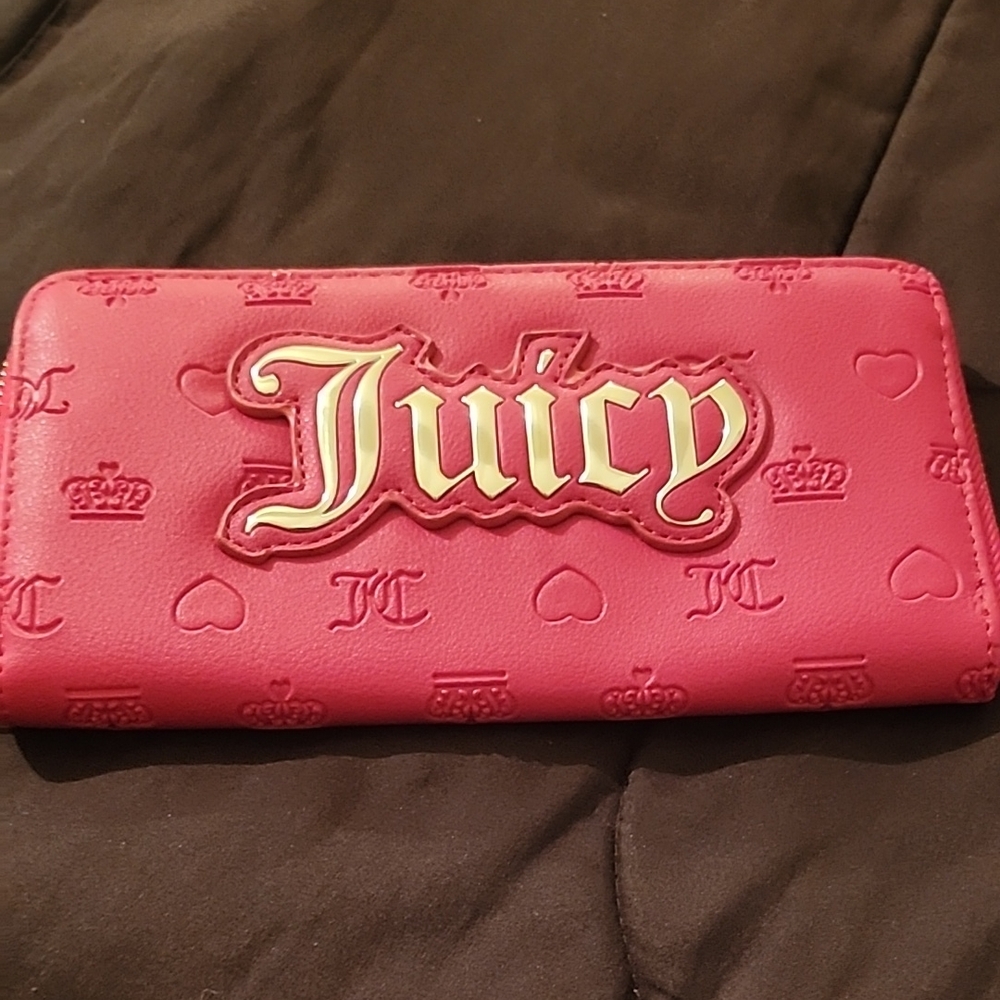 Juicy Couture Pink Embossed Wallet